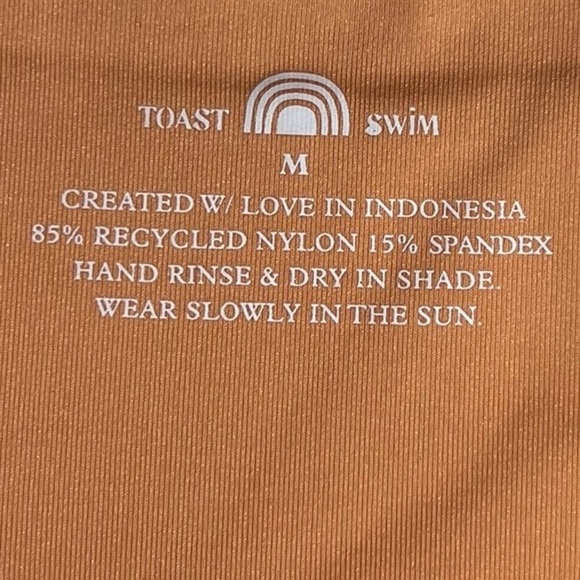 🌻NEW w.Tags Free People x Toast Signature Stitch Ribbed Bottom in Sandstone Med - Picture 11 of 15